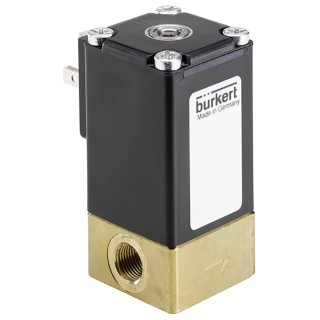 Burkert Proportional Solenoid Valve Brass Body, 2 Port, NC, 24V dc, 4mm Orifice, 2873 Series 239083