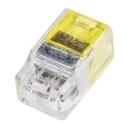 TE Connectivity Push Grip Splice Connector Uninsulated Yellow 11mm Overall Length 12 AWG 2299514-1