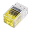 TE Connectivity Push Grip Splice Connector Uninsulated Yellow 11mm Overall Length 12 AWG 2299514-1