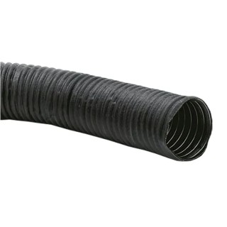 Contitech Black Neoprene Reinforced Flexible Ducting 2 m Length 65 mm Inside Diameter 75 mm Bend Radius 841065