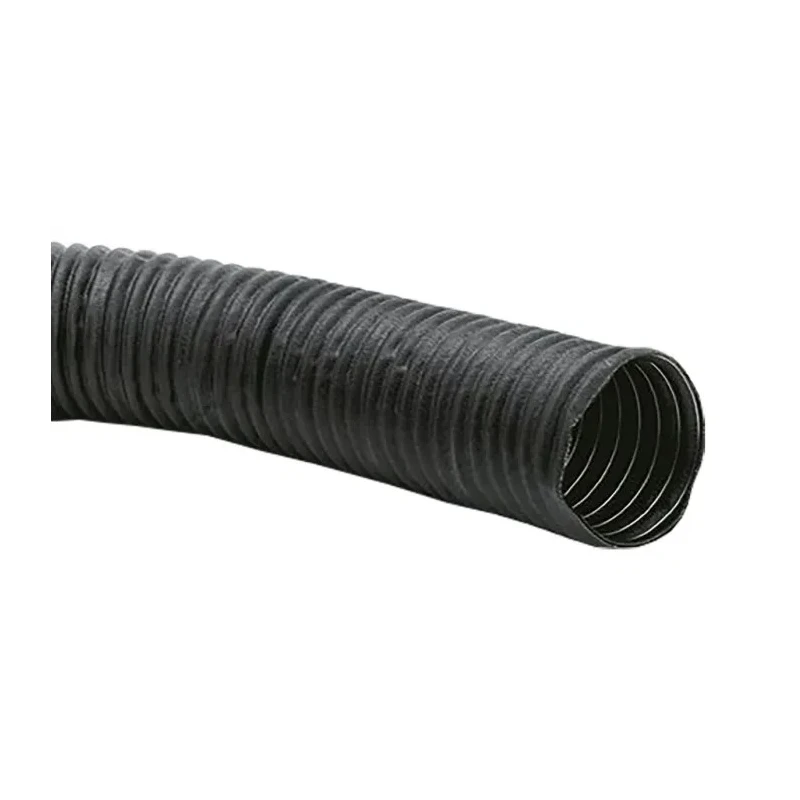 Contitech Black Neoprene Reinforced Flexible Ducting 2 m Length 65 mm Inside Diameter 75 mm Bend Radius 841065