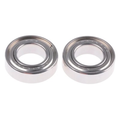 NMB Double Row Deep Groove Ball Bearing 9 mm ID, 17 mm OD, 5 mm Width, Shielded Steel Cage DDL-1790ZZRA5P25LY121