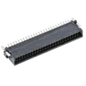 ERNI SMC Series Right Angle Surface PCB Header 50 Contacts 1.27 mm Pitch 2 Row Shrouded 154765 / 154765-E