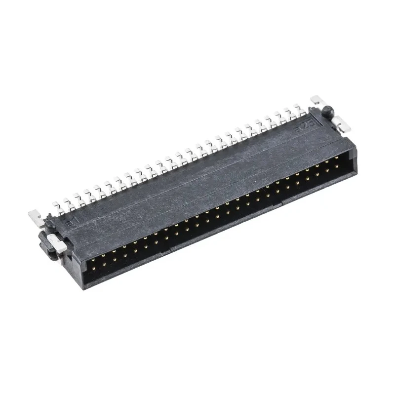 ERNI SMC Series Right Angle Surface PCB Header 50 Contacts 1.27 mm Pitch 2 Row Shrouded 154765 / 154765-E