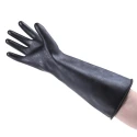 Polyco Healthline Chemprotec Black Latex Work Gloves, Size 10, Chemical Resistant, EN 388 Protection SC104/10
