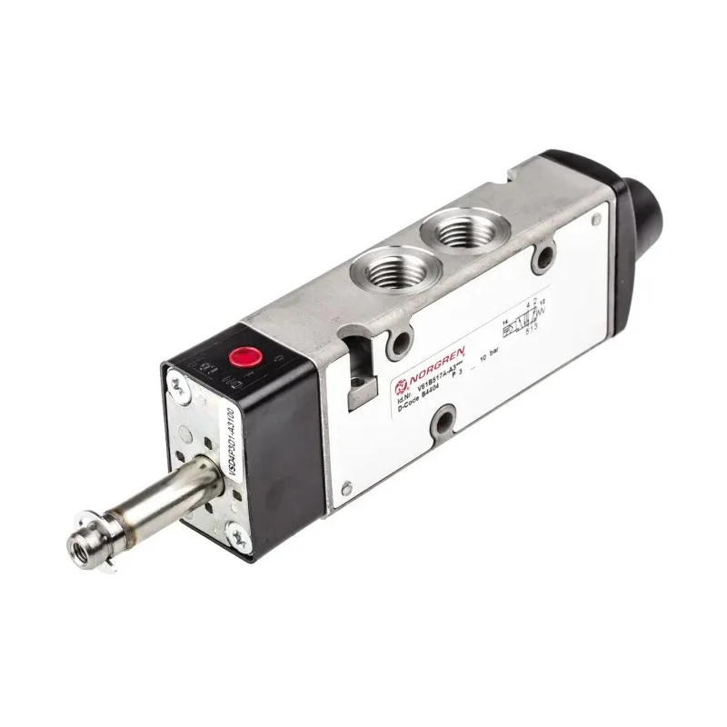 Norgren Pneumatic Solenoid Valve 5/2 Solenoid/Spring, Aluminium Body, 24V, 1300 L/min Flow Rate V61B517A-A3000