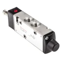 Norgren Pneumatic Solenoid Valve 5/2 Solenoid/Spring, Aluminium Body, 24V, 1300 L/min Flow Rate V61B517A-A3000