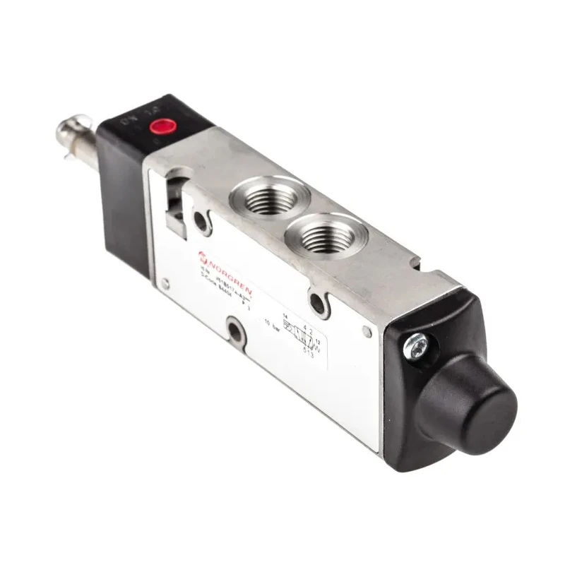 Norgren Pneumatic Solenoid Valve 5/2 Solenoid/Spring, Aluminium Body, 24V, 1300 L/min Flow Rate V61B517A-A3000
