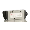 Norgren Pneumatic Solenoid Valve Pilot/Spring Actuation G 1/8 Thread 5-Port 2-Position Aluminium Body V60A5D7A-XA090