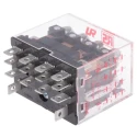 RS PRO Plug-in Power Relay 240V AC Coil 12A Switching Current 4PDT 613-3796