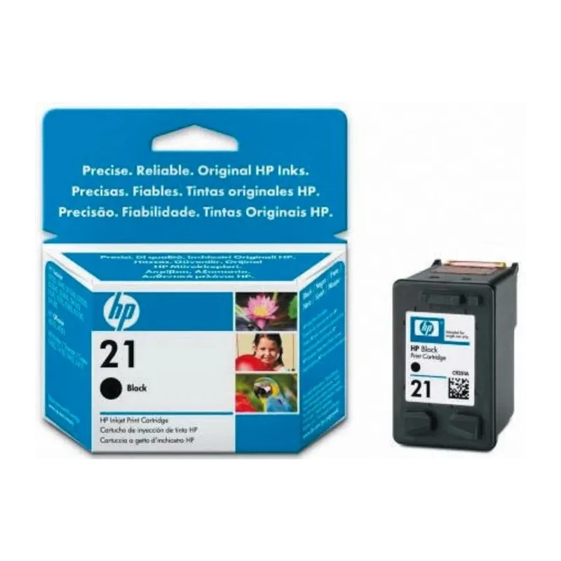 Hewlett Packard Black Ink Cartridge Model C9351AE for Compatible Printers with Approximate Page Yield 190 C9351AE