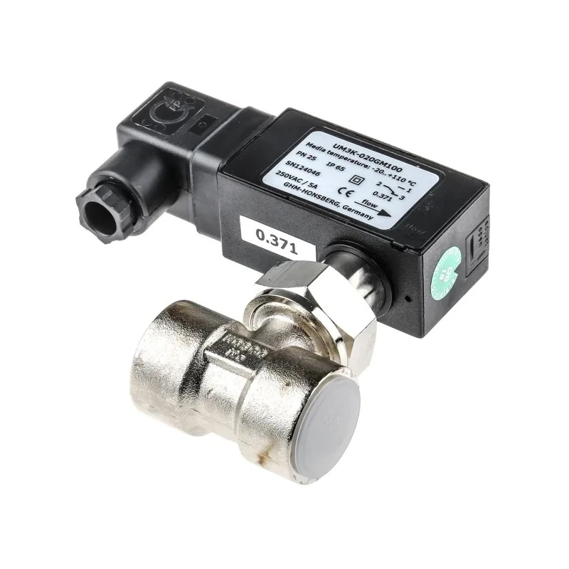 RS PRO Paddle Flow Switch for Liquid, 7.5L/min Min, 10L/min Max, 250V AC, 5A, Nickel Plated Brass Body, Model 613-4222