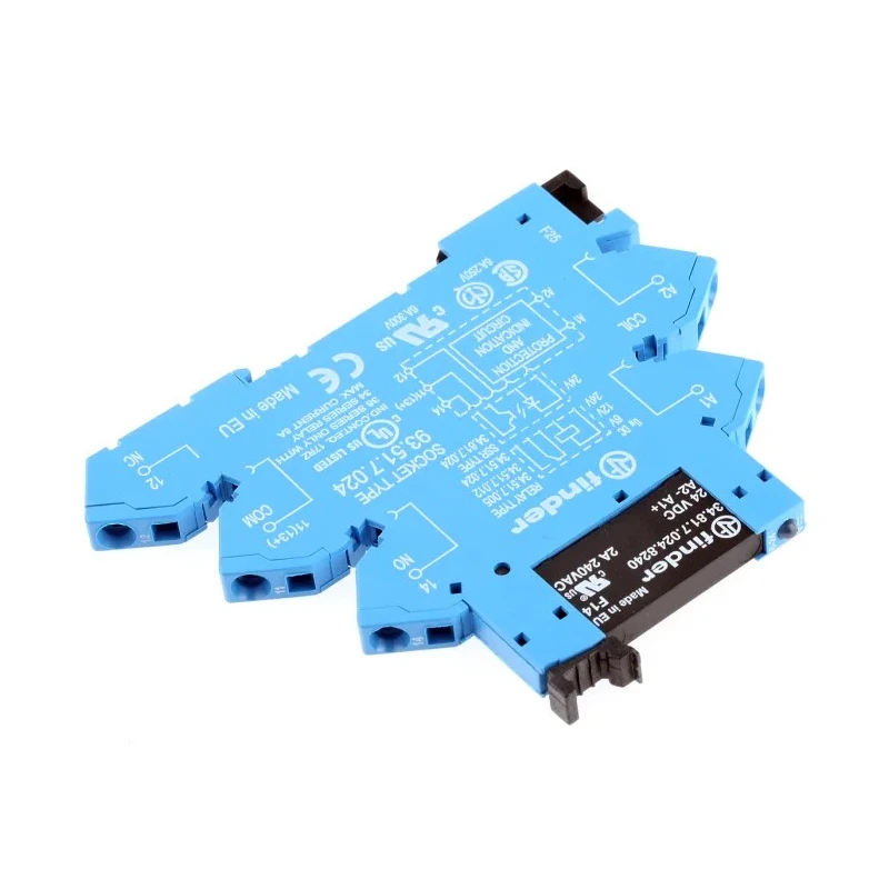 Finder 38 Series Electromechanical Interface Relay DIN Rail Mount 24V DC Coil SPST 38.91.7.024.8240