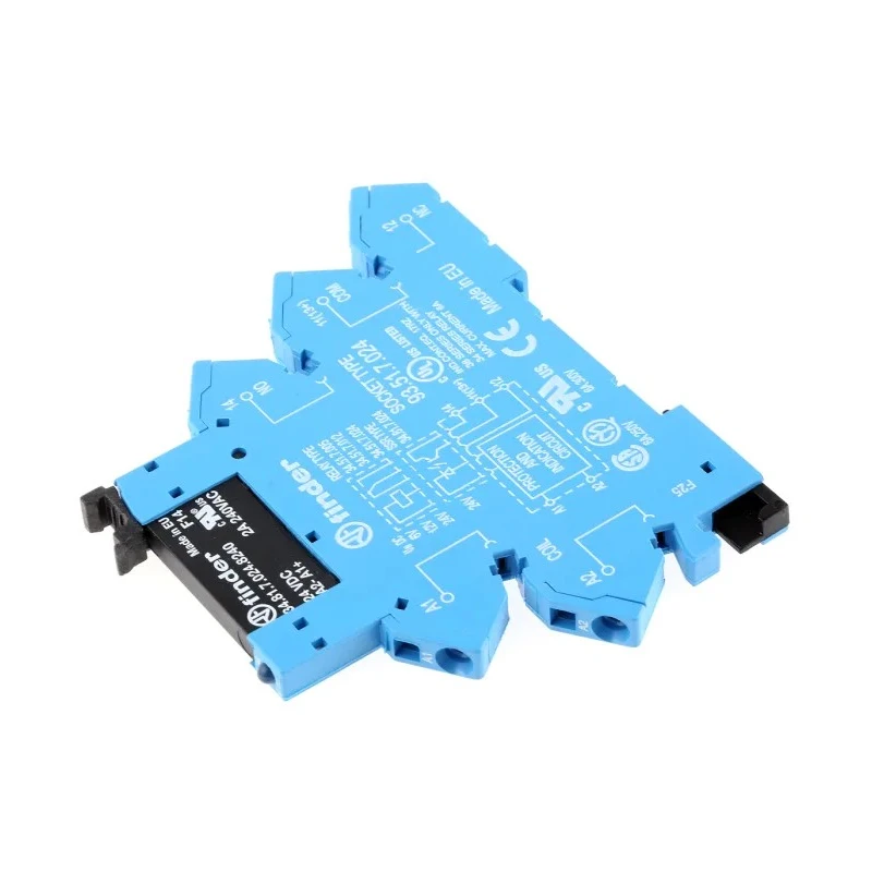 Finder 38 Series Electromechanical Interface Relay DIN Rail Mount 24V DC Coil SPST 38.91.7.024.8240