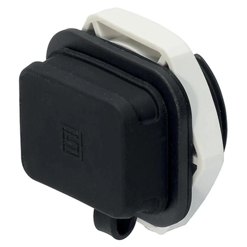 Schurter S16 Straight Panel Mount IEC Connector 250V AC 15A Male 3 Pole Solder Termination 4312.0002