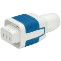 Schurter S15 Straight Cable IEC Connector, 250V 15A Male Rewireable Wire Termination 4312.0010