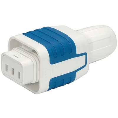 Schurter S15 Straight Cable IEC Connector, 250V 15A Male Rewireable Wire Termination 4312.0010