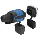 Schurter S15 Straight Cable IEC Connector, 250V Male, 15A 4312.0003
