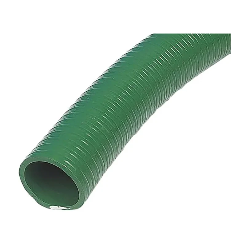 Contitech Polyvinyl Chloride Hose Pipe 51 mm ID, 59.2 mm OD, Green, 10 m Length 91121205192L4