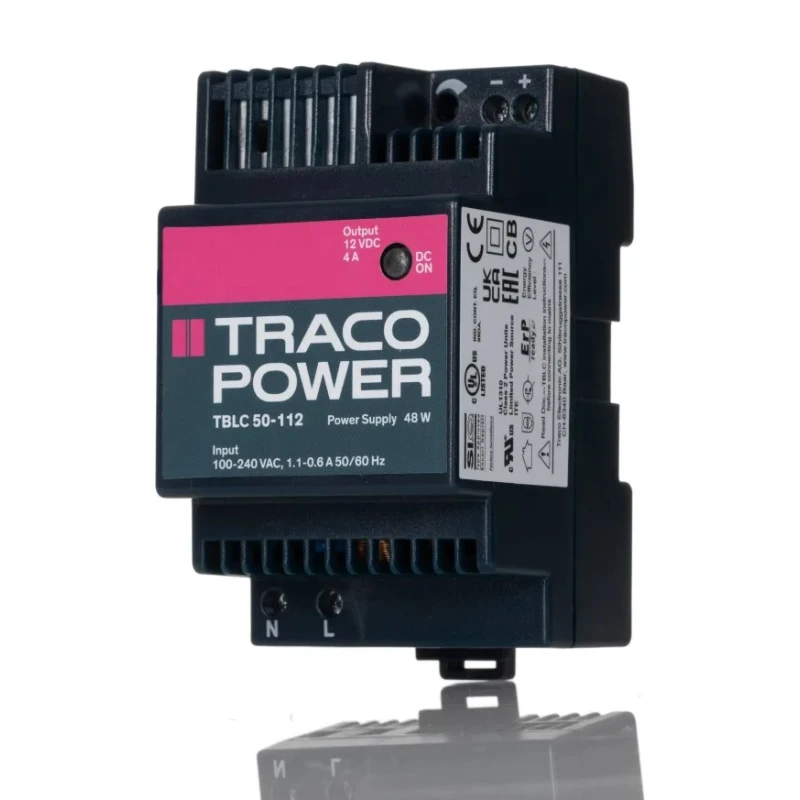 TRACOPOWER TBLC DIN Rail Power Supply 264V AC Input 16V DC, 4A Output 48W TBLC 50-112