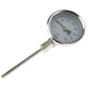 Jumo Dial Thermometer 60mm Stainless Steel Case Threaded Connection 160°C 608002/0001
