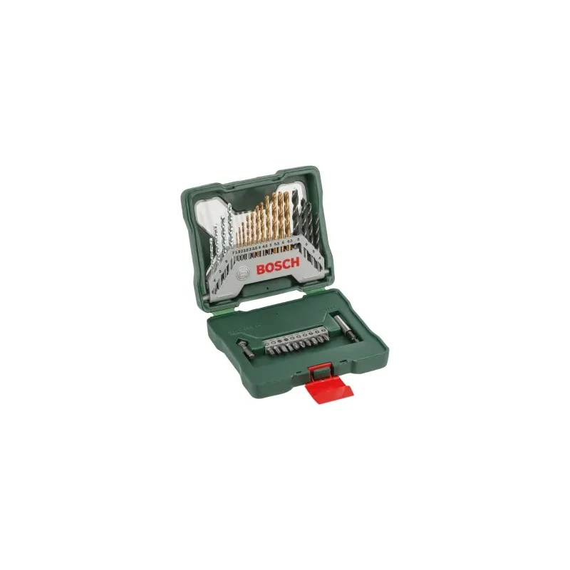 Bosch 30-Piece Multi-Material Twist Drill Bit Set, 1.5 mm Min to 8 mm Max, HSS 2607019324