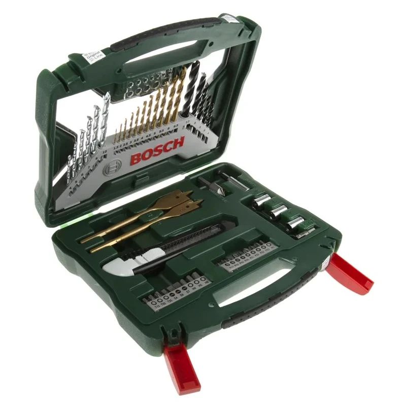 Bosch 50-Piece Multi-Material HSS Drill Bit Set 1.5 mm to 22 mm 2607019327