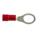 RS PRO Insulated Ring Terminal M8 Stud Size 22 AWG 16 AWG Wire Size Vinyl Insulation Copper Tin Plating Red 613-9299