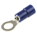 RS PRO Insulated Ring Terminal M5 Stud Blue Vinyl Insulation 14-16 AWG Wire Size 613-9312