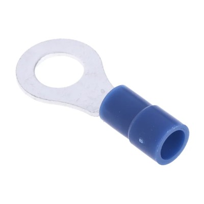 RS PRO Insulated Ring Terminal M6 Stud Size 16 AWG 14 AWG Wire Size Blue 613-9328