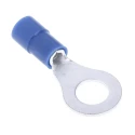 RS PRO Insulated Ring Terminal M6 Stud Size 16 AWG 14 AWG Wire Size Blue 613-9328