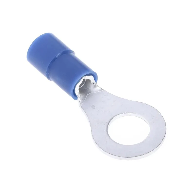 RS PRO Insulated Ring Terminal M6 Stud Size 16 AWG 14 AWG Wire Size Blue 613-9328