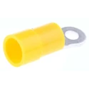 RS PRO Insulated Vinyl Ring Terminal, M3 Stud Size, Yellow, Compatible with 12 AWG to 10 AWG Wire Sizes 613-9334