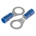 RS PRO Insulated Ring Terminal M7 Stud Size 16 AWG 14 AWG Wire Size Blue 613-9340
