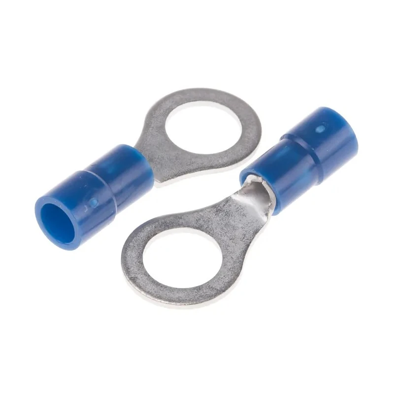RS PRO Insulated Ring Terminal M7 Stud Size 16 AWG 14 AWG Wire Size Blue 613-9340