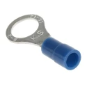 RS PRO Insulated Ring Terminal M8 Stud Size 16 AWG 14 AWG Wire Size Vinyl Blue Copper Tin Plated 613-9362