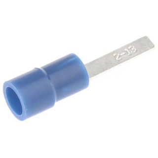RS PRO Insulated Crimp Blade Terminal 13 mm Blade Length, 16 AWG to 14 AWG, Blue 613-9722