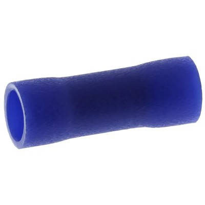 RS PRO Parallel Splice Connector Blue Insulated 14 AWG 16.5mm Length Copper Contact Vinyl Insulation 613-9738