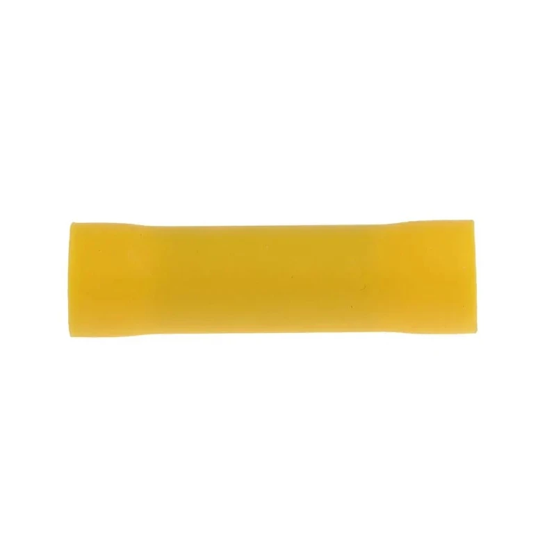 RS PRO Insulated Tin Plated Copper Butt Splice Connector Yellow Vinyl 10 AWG 613-9766