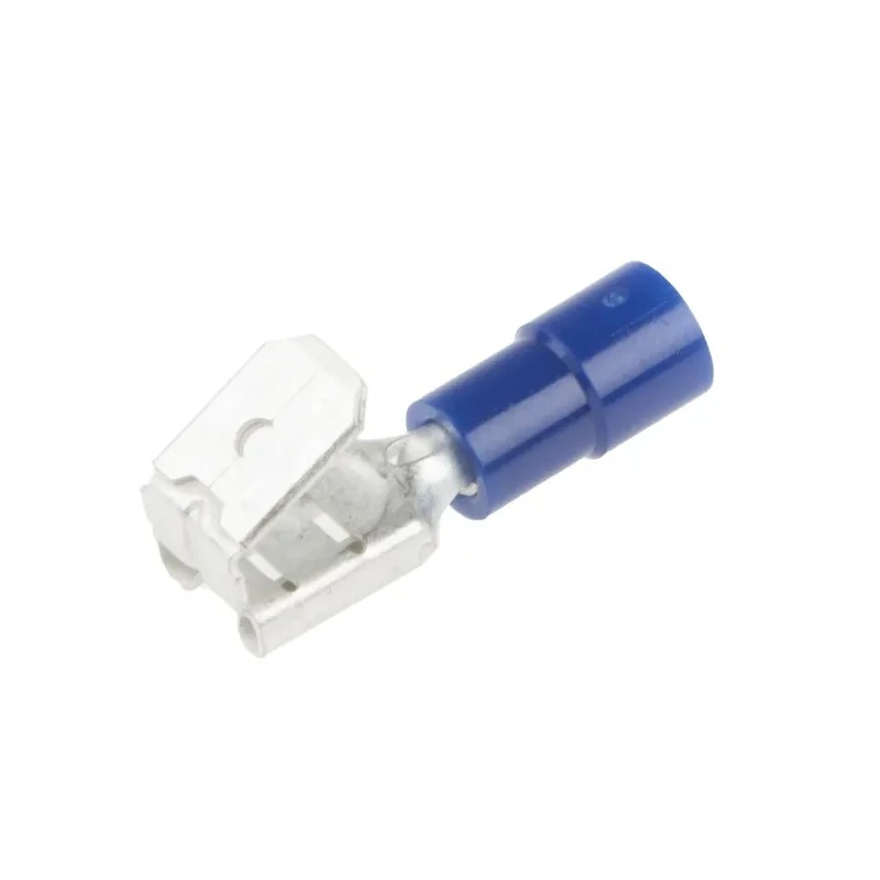 RS PRO Blue Insulated Female Spade Connector Crimp 6.35 x 0.8 mm Tab Size 16 AWG to 14 AWG 613-9895