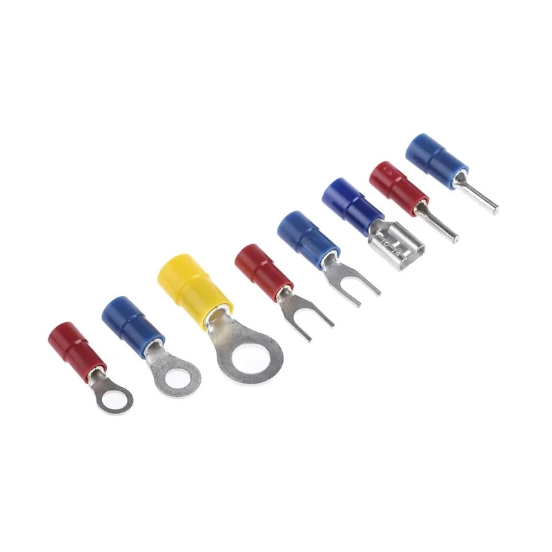 RS PRO 800 Piece Insulated Crimp Terminal Kit with Hand Crimp Tool 0.25-6 mm² Wire Size 613-9952