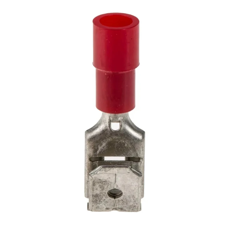 RS PRO Red Insulated Female Spade Connector Crimp Termination 6.35 x 0.8 mm Tab Size 22 AWG to 16 AWG 613-9918