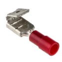 RS PRO Red Insulated Female Spade Connector Crimp Termination 6.35 x 0.8 mm Tab Size 22 AWG to 16 AWG 613-9918