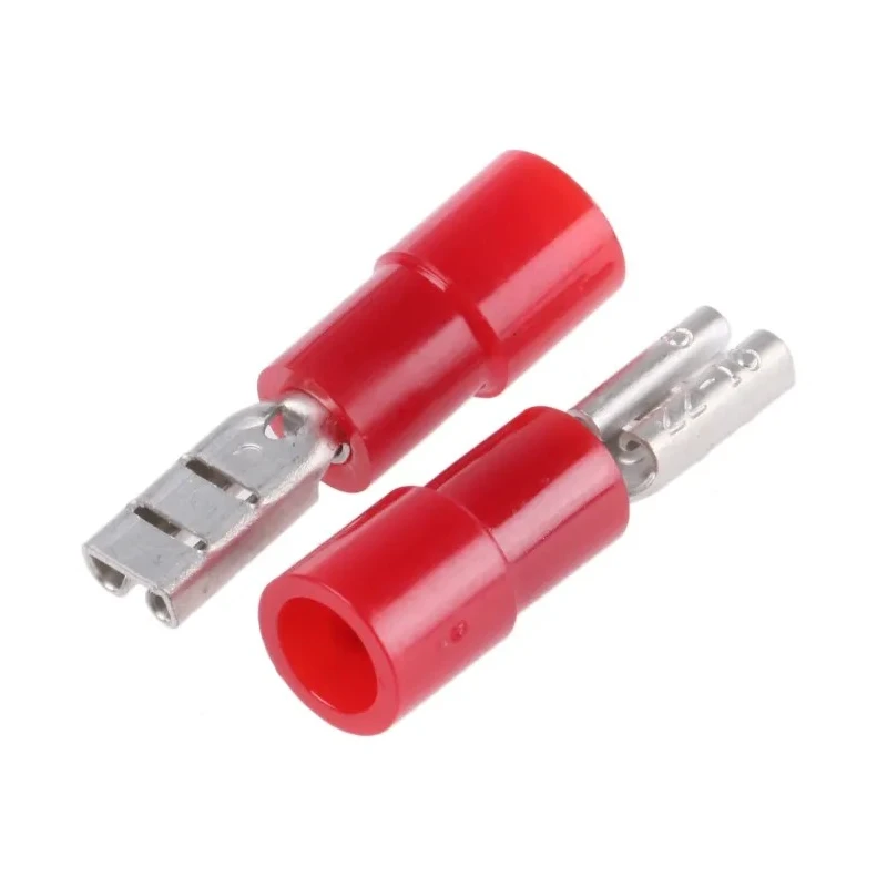 RS PRO Red Insulated Female Spade Connector, Crimp Termination, 2.8 x 0.8 mm Tab Size, 22 AWG to 16 AWG 613-9968