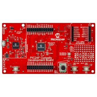 Microchip Curiosity PIC24F Development Board with 32MHz PIC24FJ128GA204 16-bit XLP Microcontroller DM240004