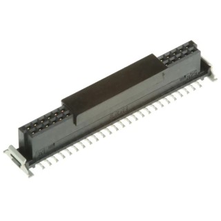 ERNI SMC Series Straight Surface PCB Socket 50-Contact 2 Row 1.27 mm Pitch Solder 154807 / 154807-E