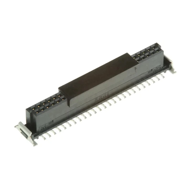 ERNI SMC Series Straight Surface PCB Socket 50-Contact 2 Row 1.27 mm Pitch Solder 154807 / 154807-E