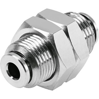 Festo NPQH Series Pneumatic Fitting High Alloy Stainless Steel Nickel Plated Brass Fluoropolymer Push-In 4 mm NPQH-H-Q4-E-P10