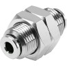 Festo NPQH Series Pneumatic Fitting High Alloy Stainless Steel Nickel Plated Brass Fluoropolymer Push-In 4 mm NPQH-H-Q4-E-P10