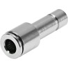 Festo Pneumatic Fitting Reducer Nipple Push-in 8 mm to Push In 6 mm Nickel Plated Brass, Max Pressure 20 bar NPQH-D-S8-Q6-P10